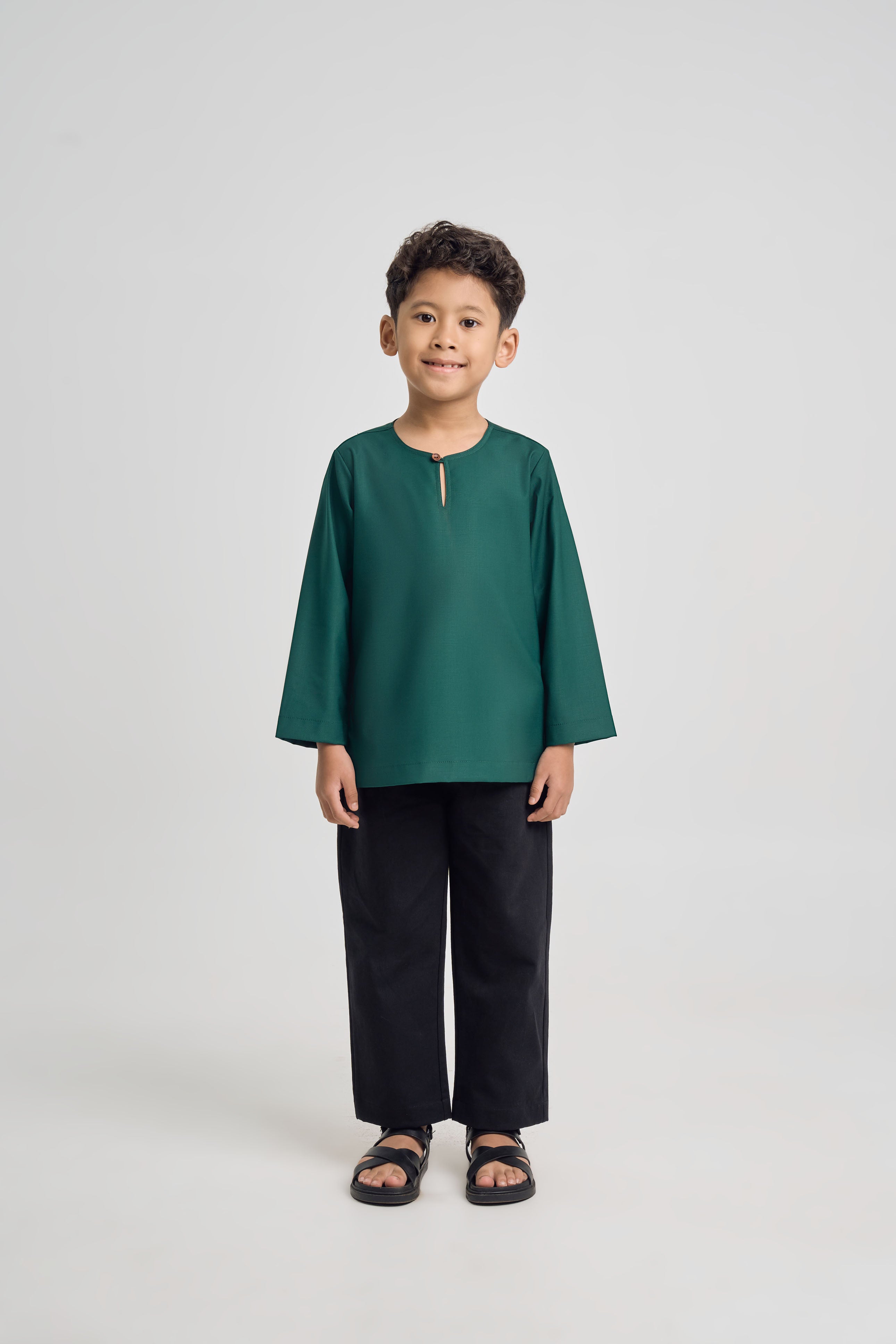 Patawali Boys Top - Emerald Green