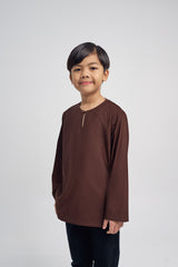 Patawali Boys Top - Dark Brown
