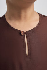 Patawali Boys Top - Dark Brown