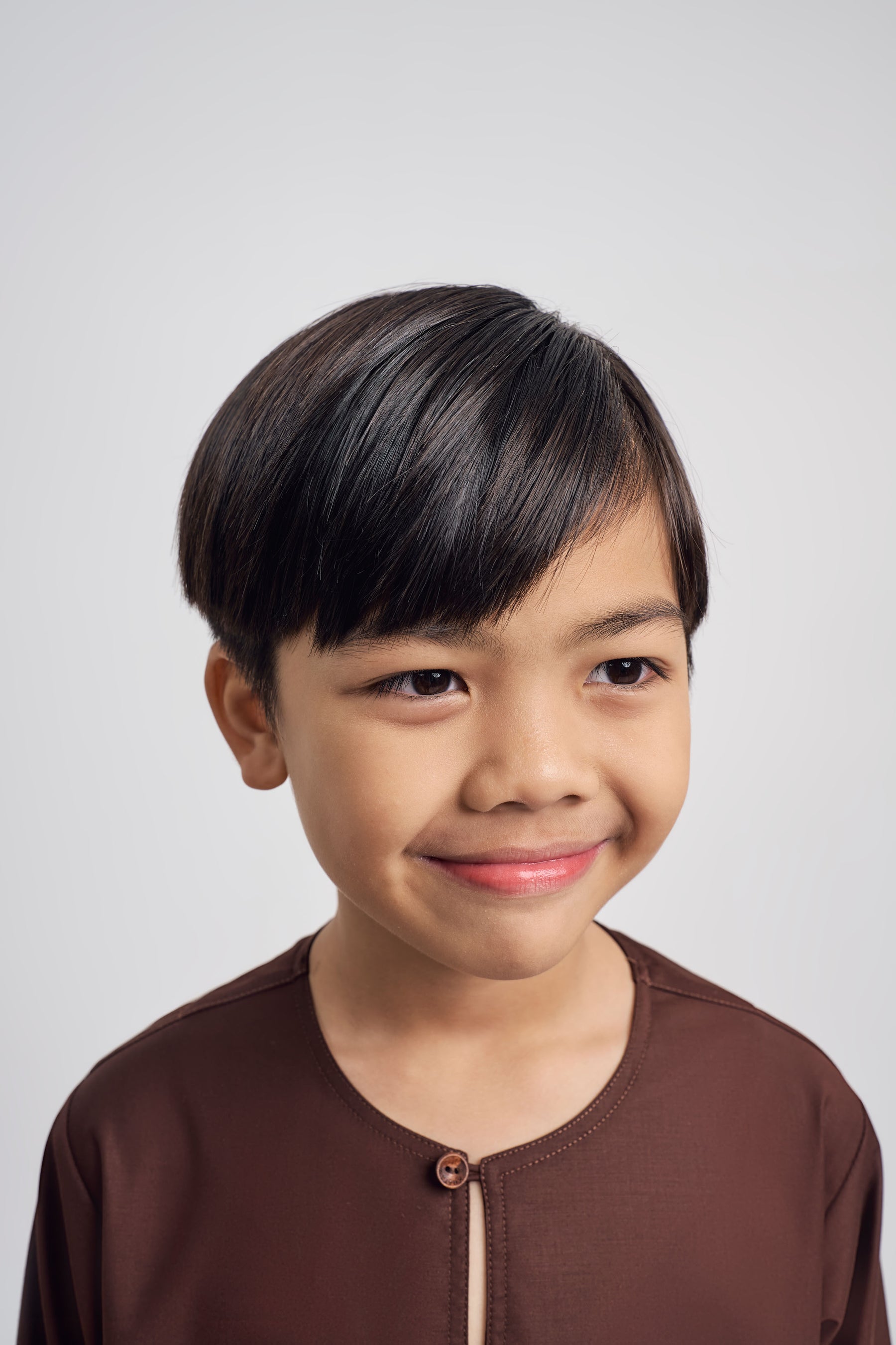 Patawali Boys Top - Dark Brown