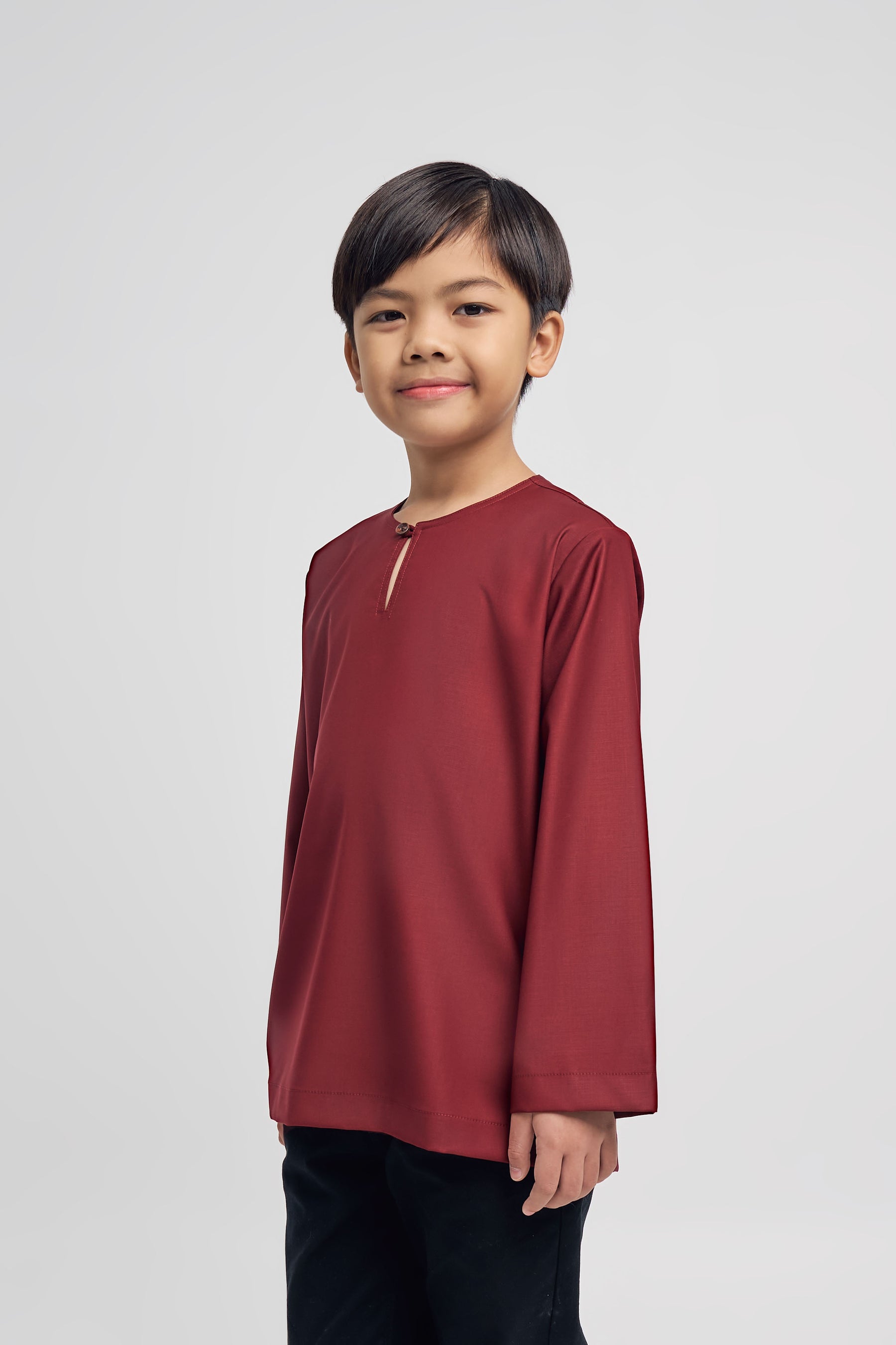 Patawali Boys Top - Burgundy Red