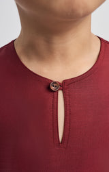 Patawali Boys Top - Burgundy Red