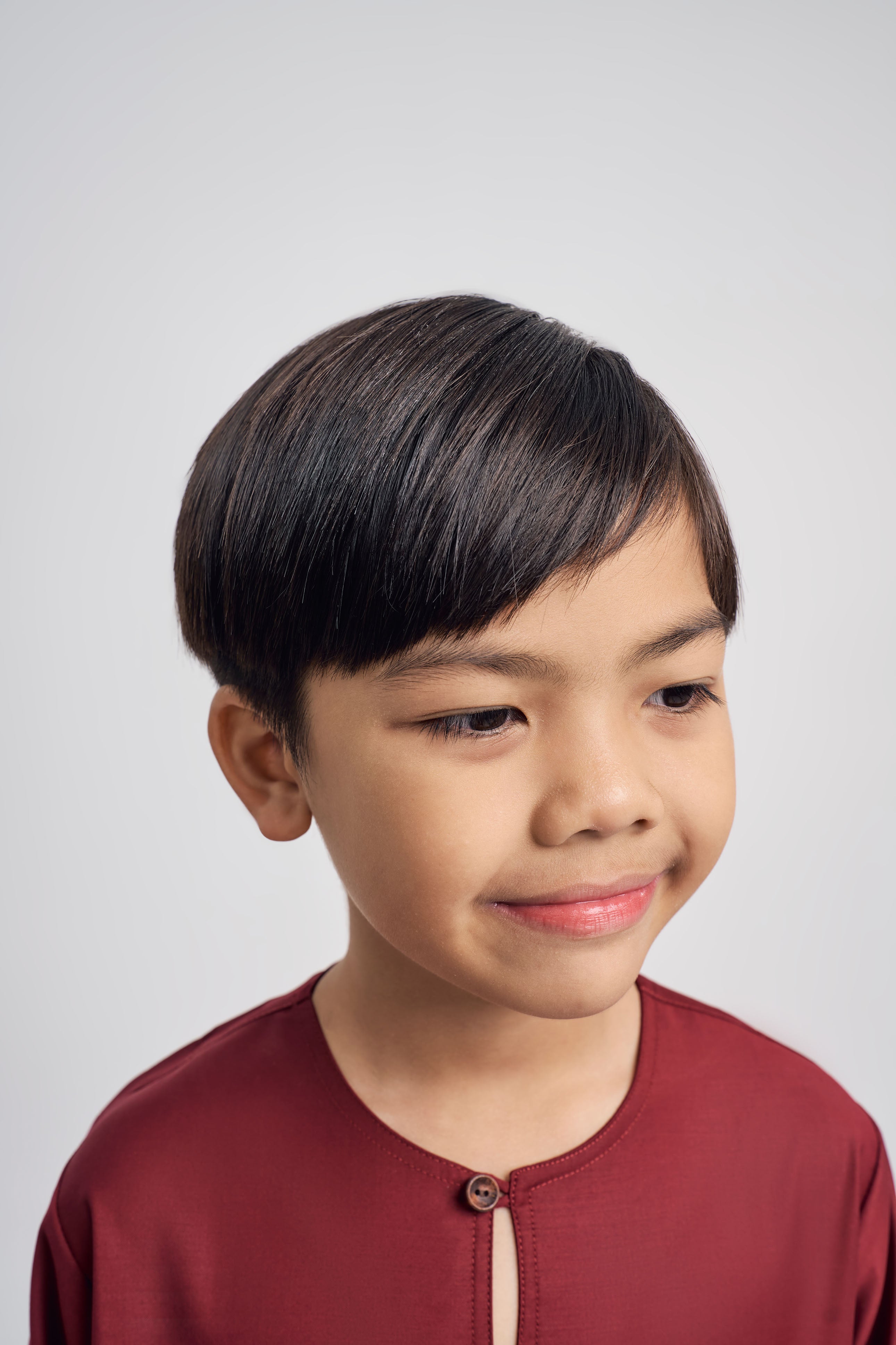 Patawali Boys Top - Burgundy Red