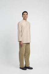 Patawali Collared Top  - Beige