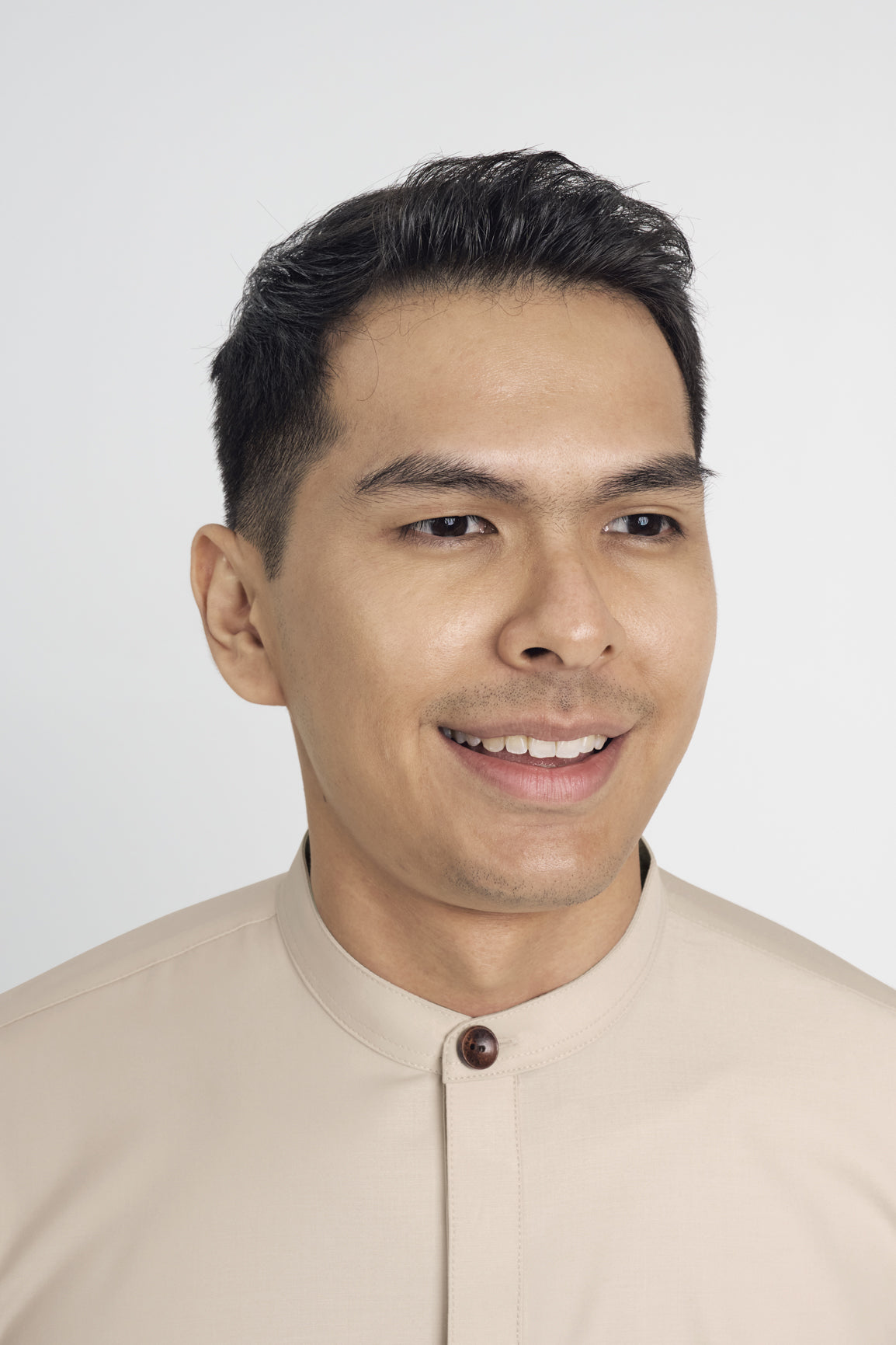 Patawali Collared Top  - Beige