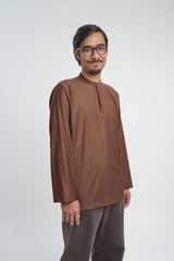 Patawali Collared Top  - Coffee Brown
