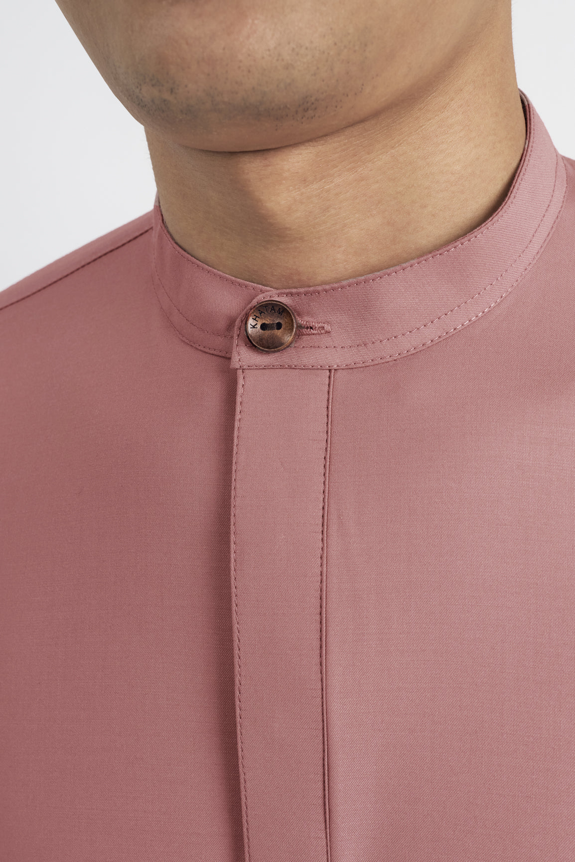 Patawali Collared Top  - Smokey Pink