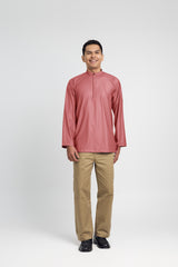Patawali Collared Top  - Dark Rose