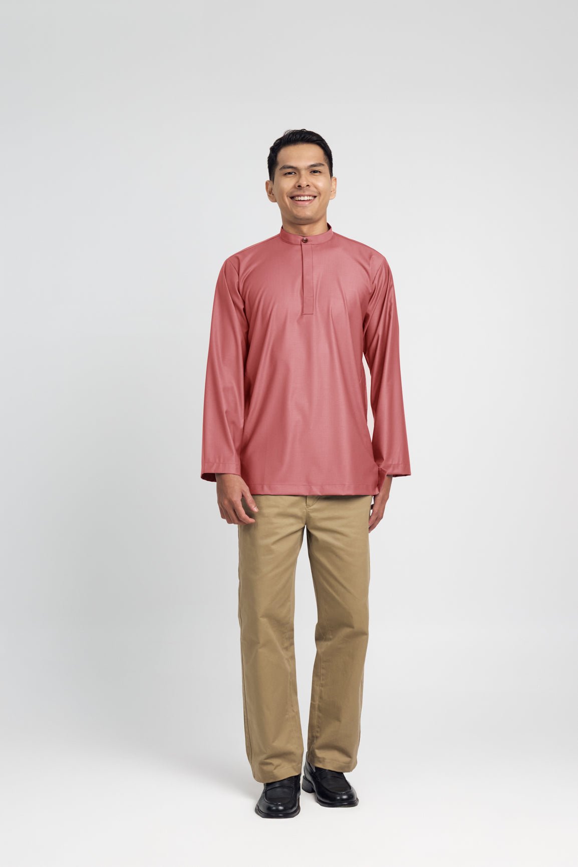 Patawali Collared Top  - Dark Rose