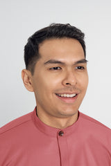 Patawali Collared Top  - Dark Rose