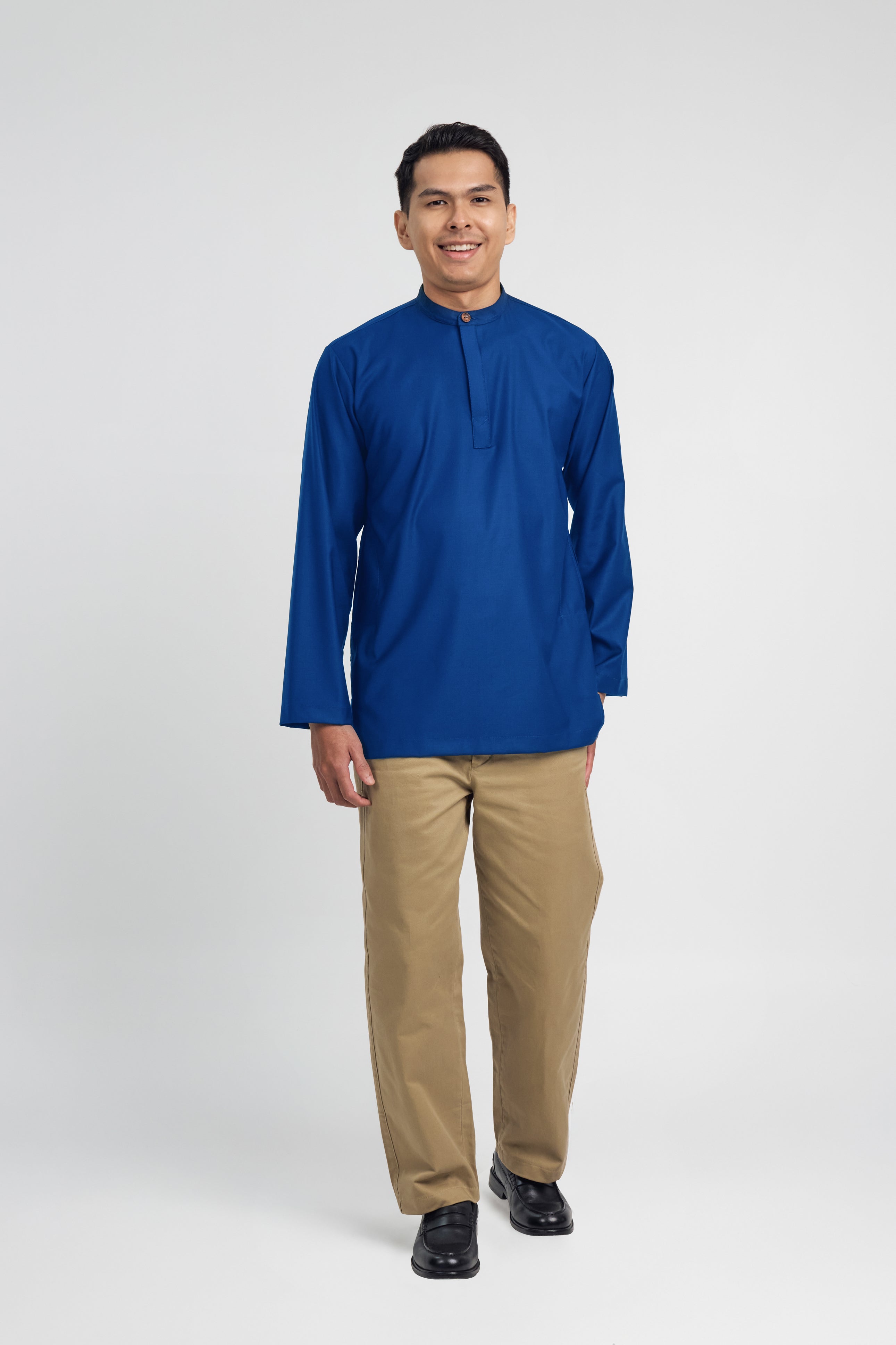 Patawali Collared Top  - Royal Blue