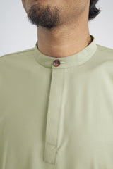 Patawali Collared Top  - Honeydew