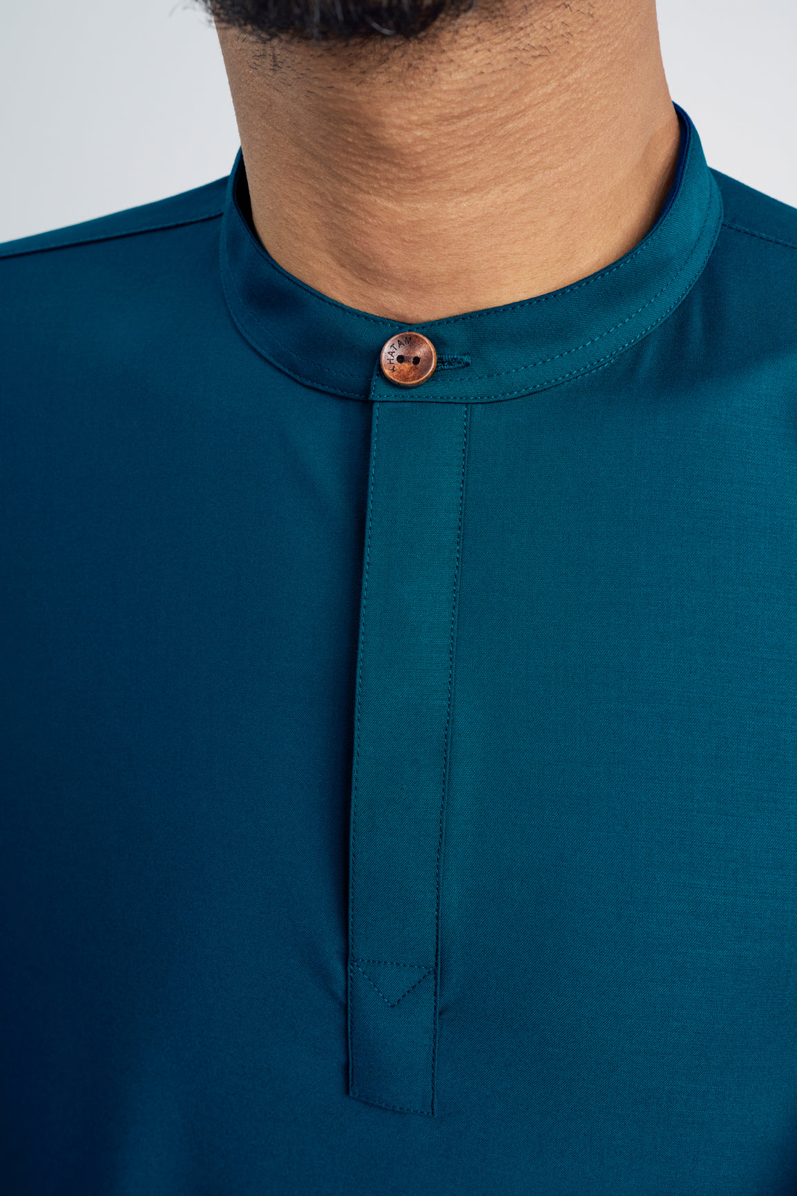Patawali Collared Top  - Deep Teal