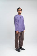 Patawali Collared Top  - Purple Yam