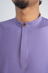 Patawali Collared Top  - Purple Yam