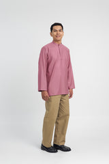 Patawali Collared Top  - Pink Belacan