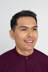 Patawali Collared Top  - Purple Manggis