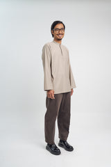 Patawali Collared Top  - Light Olive