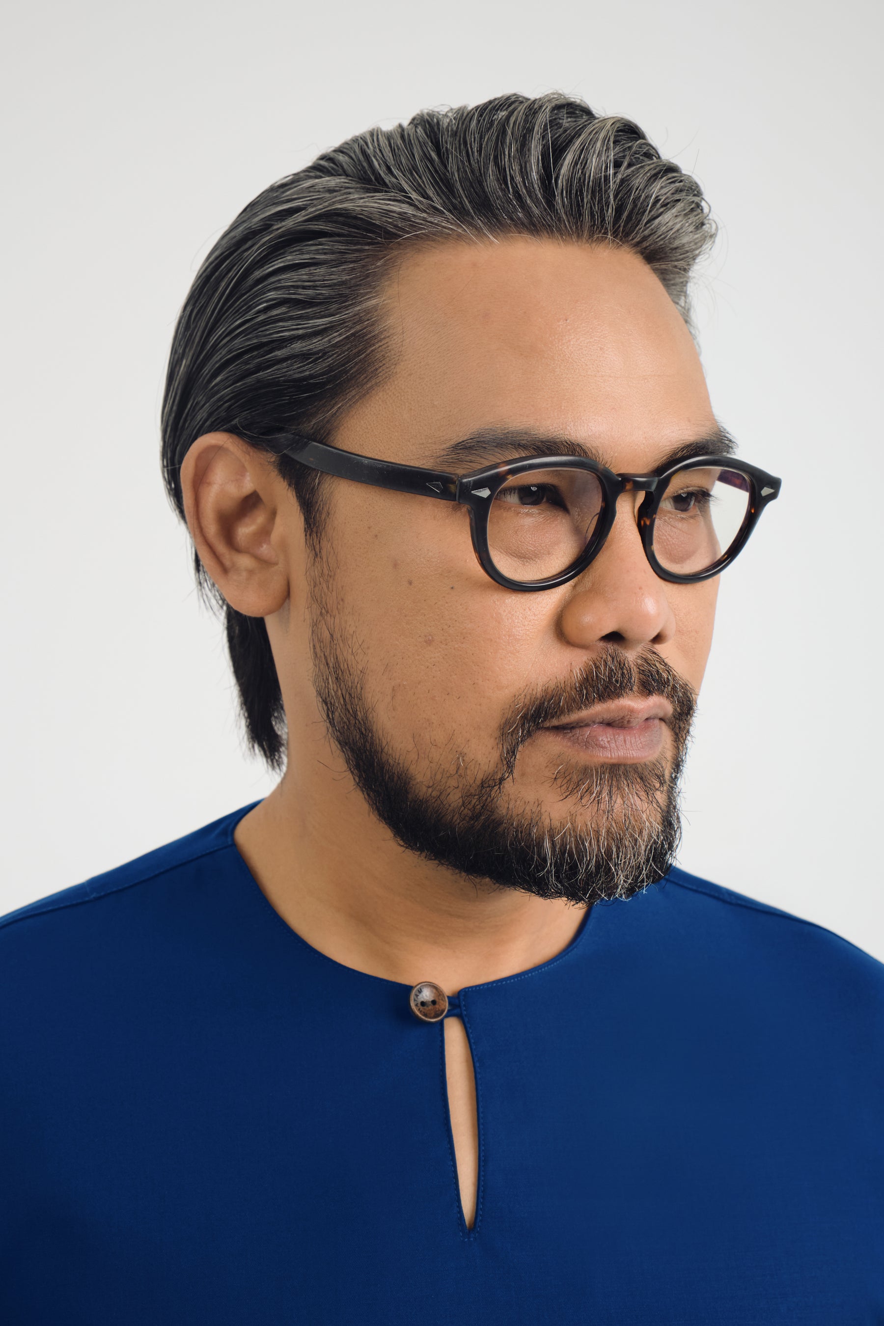 Patawali Three Quarter Sleeve Top  - Royal Blue