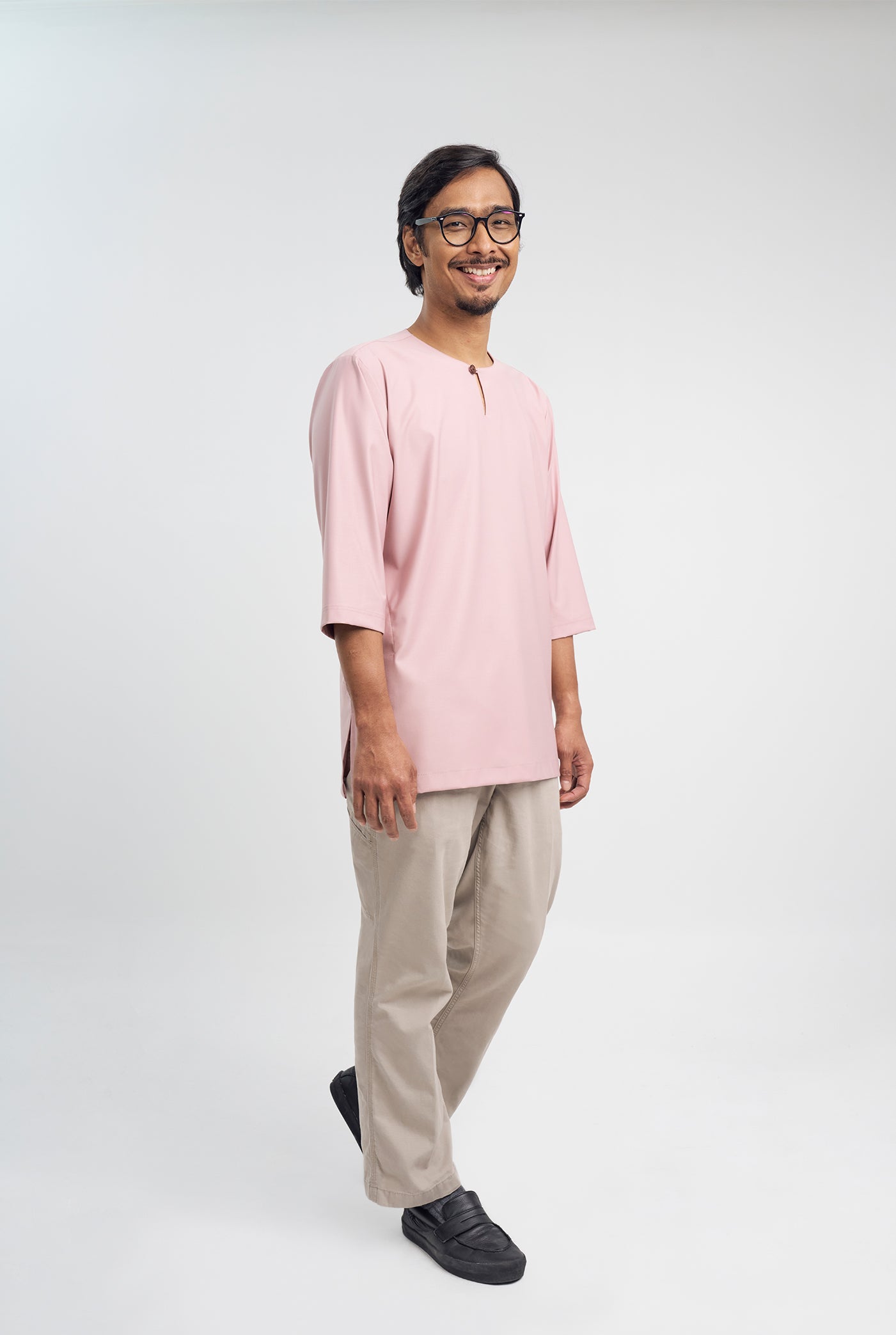 Patawali Three Quarter Sleeve Top  - Soft Pink