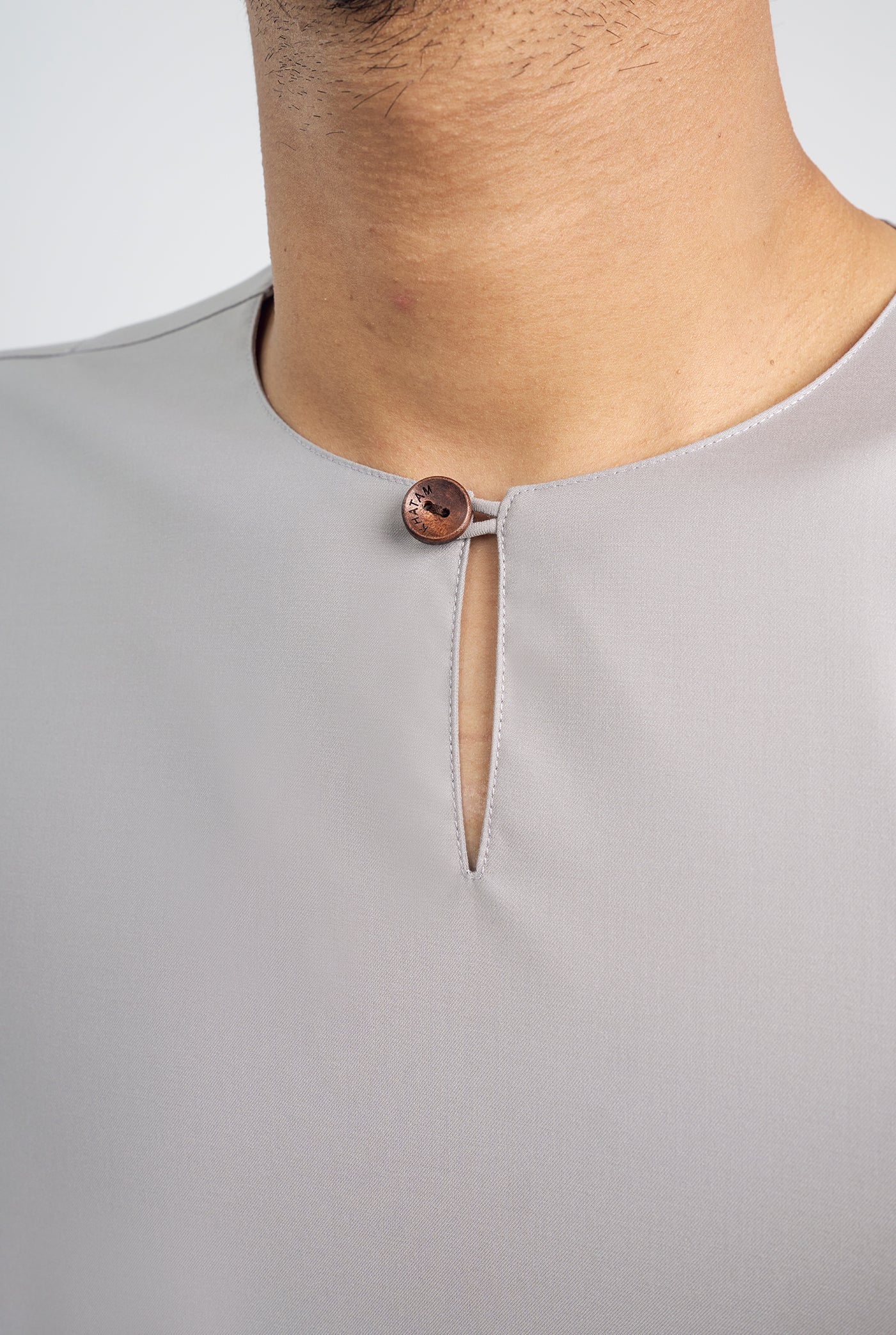 Patawali Three Quarter Sleeve Top  - Ash Grey