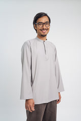 Patawali Collared Top  - Ash Grey