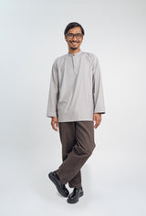 Patawali Collared Top  - Ash Grey