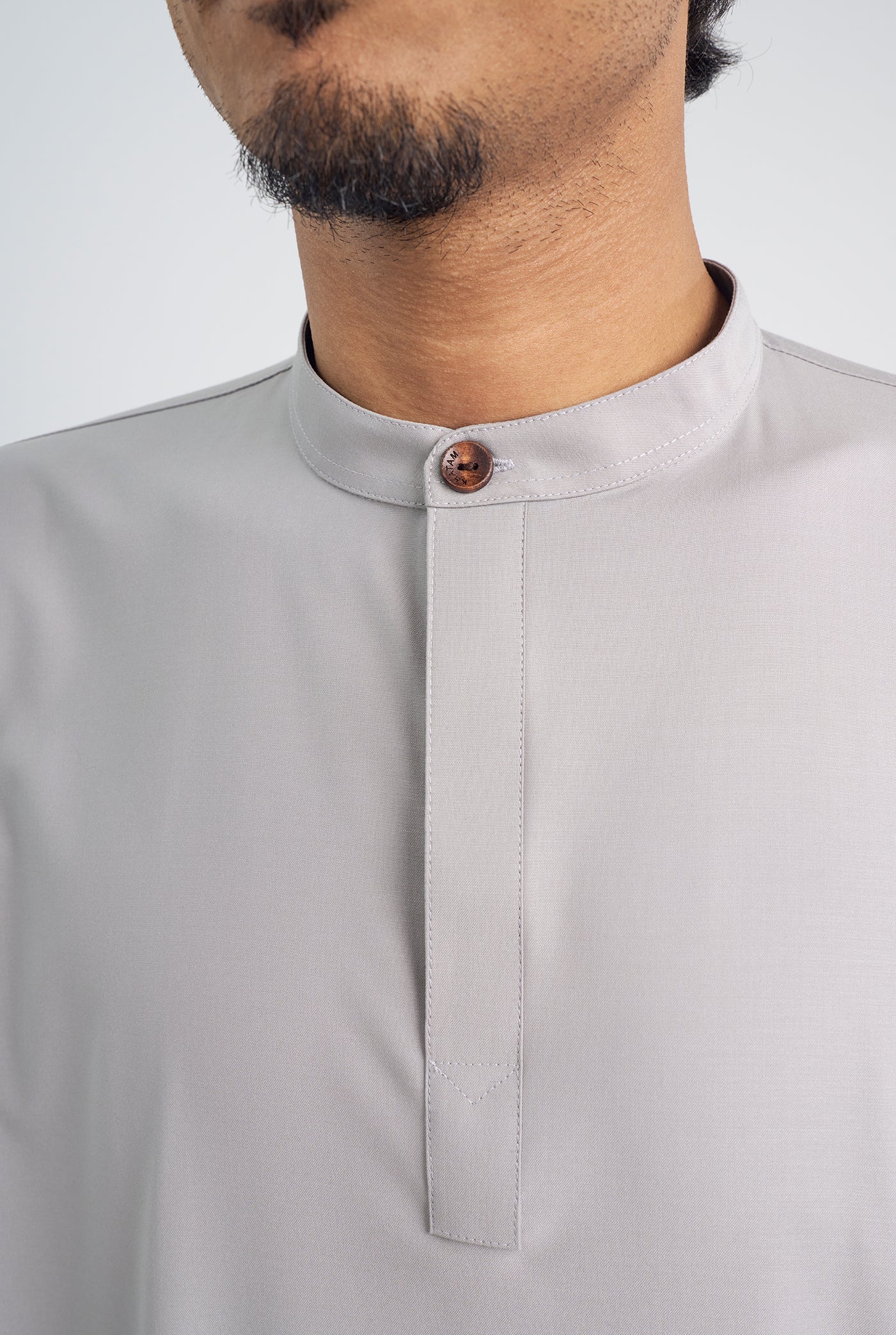 Patawali Collared Top  - Ash Grey