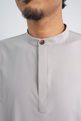 Patawali Collared Top  - Ash Grey