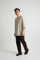 Patawali Three Quarter Sleeve Top  - Beige