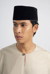 Patawali Classic Fit Baju Melayu Teluk Belanga - Beige