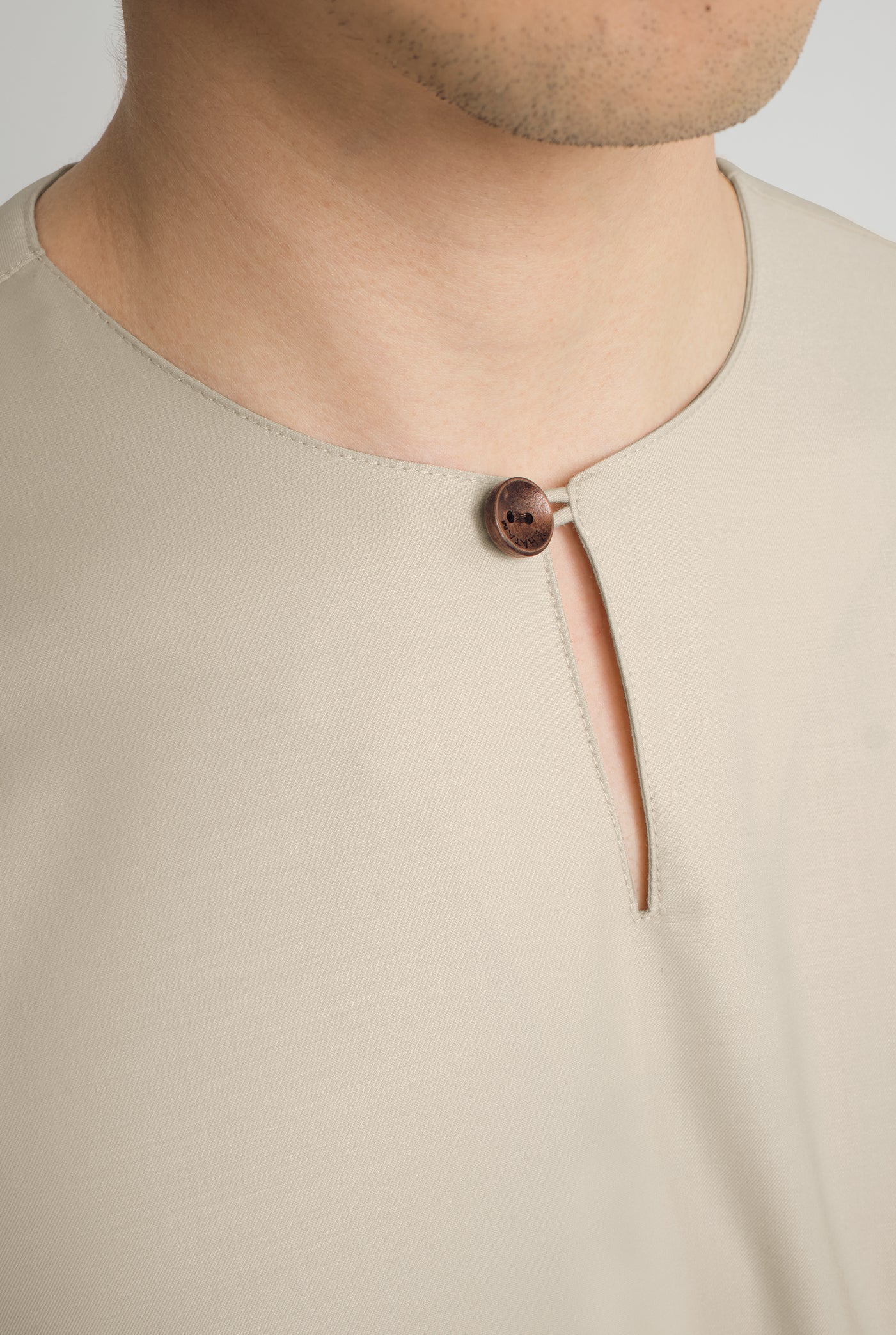 Patawali Three Quarter Sleeve Top  - Beige