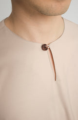 Patawali Three Quarter Sleeve Top  - Beige