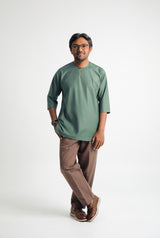 Patawali Three Quarter Sleeve Top  - Grass Green
