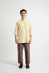 Patawali Three Quarter Sleeve Top  - Kuning Langsat