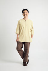 Patawali Three Quarter Sleeve Top  - Kuning Langsat