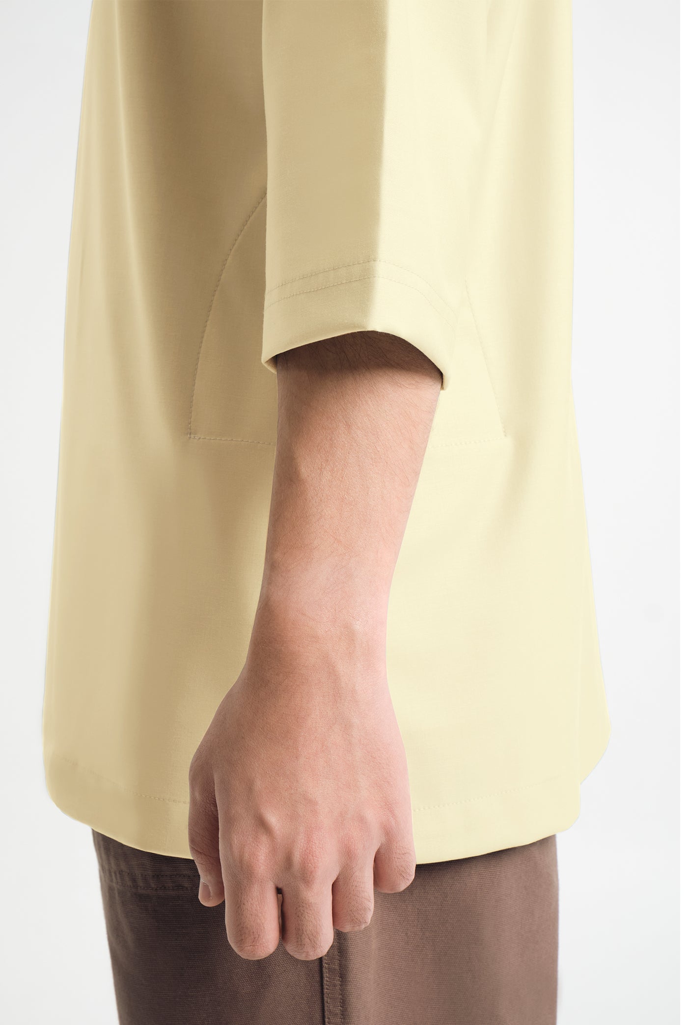 Patawali Three Quarter Sleeve Top  - Kuning Langsat