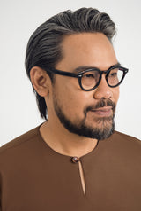 Patawali Three Quarter Sleeve Top  - Coffee Brown