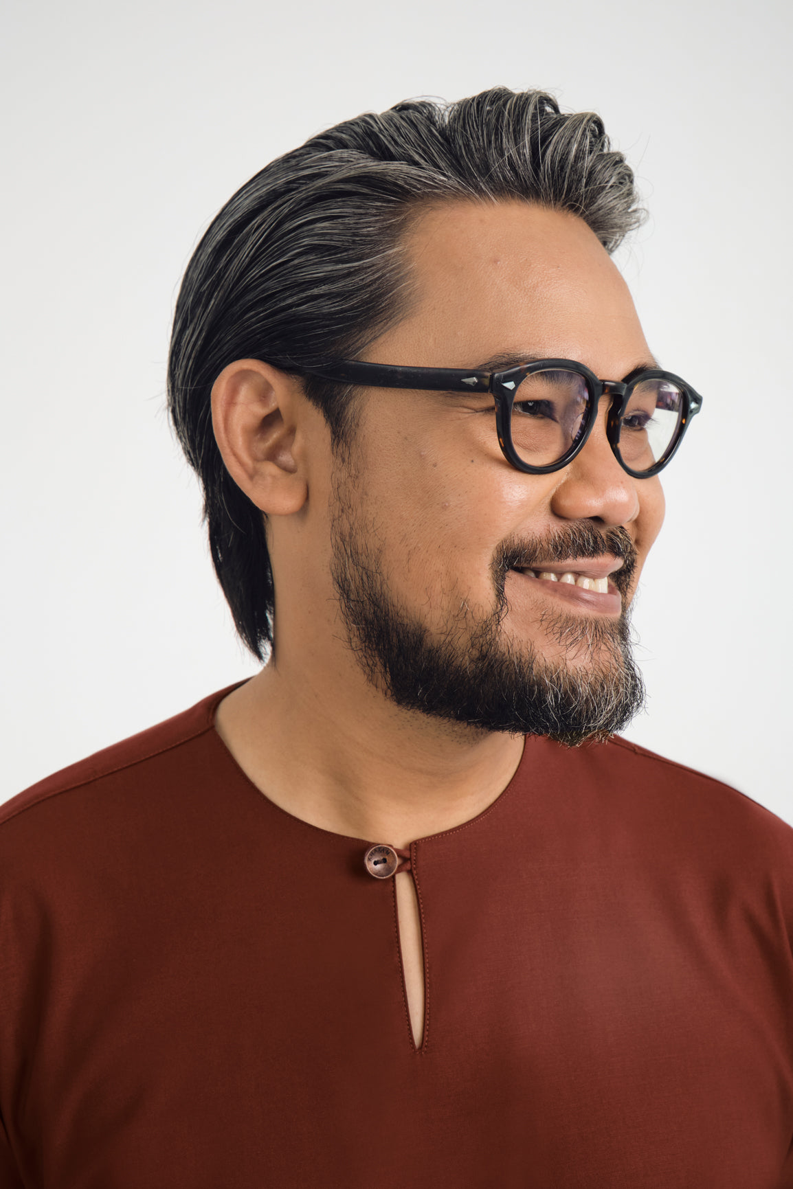 Patawali Three Quarter Sleeve Top  - Bean Brown