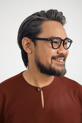 Patawali Three Quarter Sleeve Top  - Bean Brown