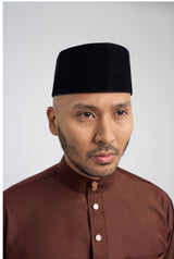 Patawali Modern Fit Baju Melayu Cekak Musang - Bean Brown