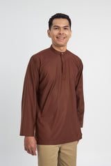 Patawali Collared Top  - Bean Brown