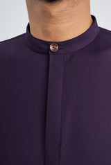 Patawali Collared Top  - Dark Indigo