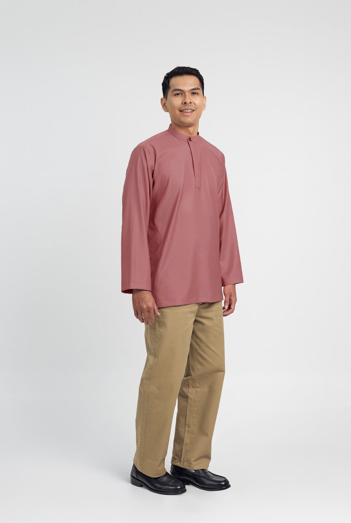Patawali Collared Top  - Smokey Pink