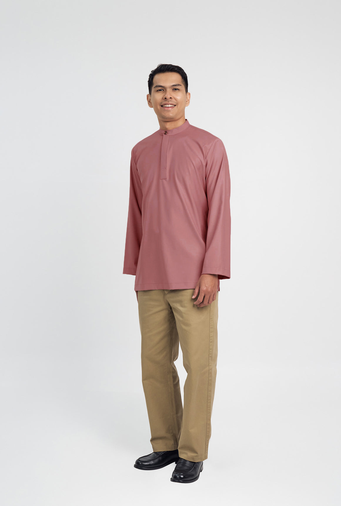 Patawali Collared Top  - Smokey Pink