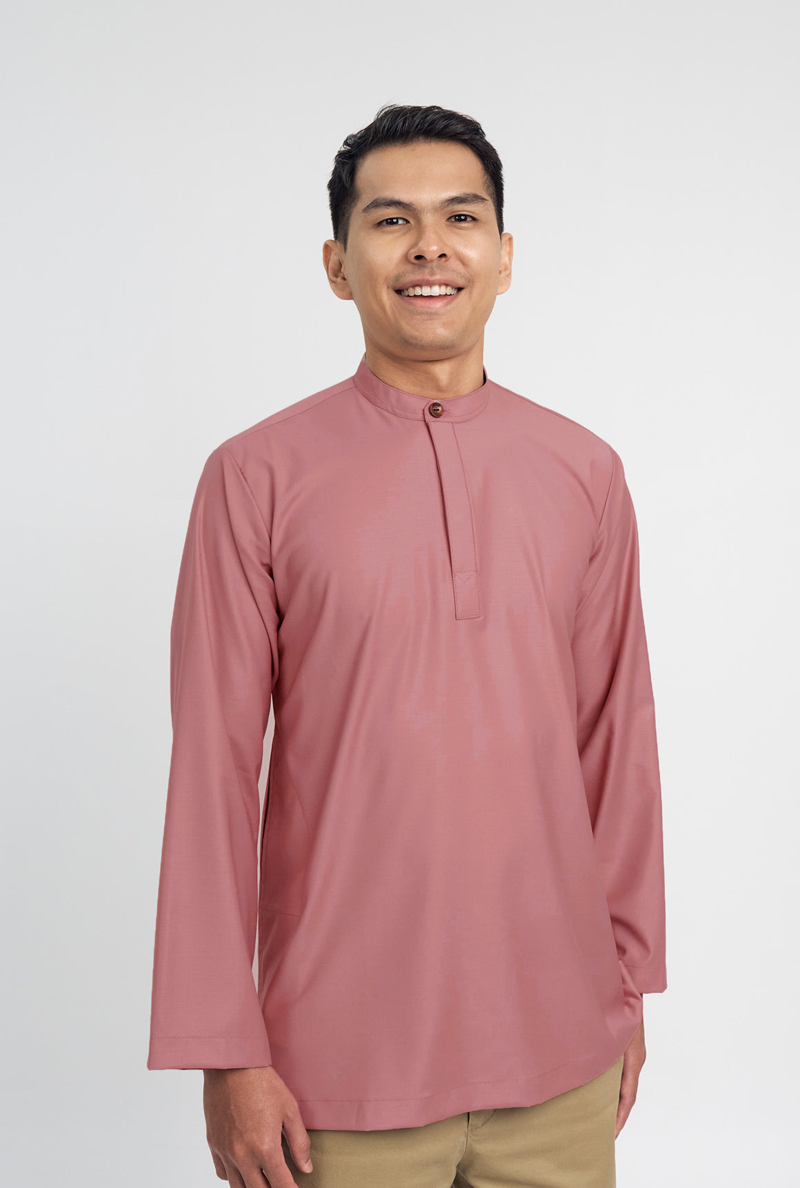 Patawali Collared Top  - Smokey Pink