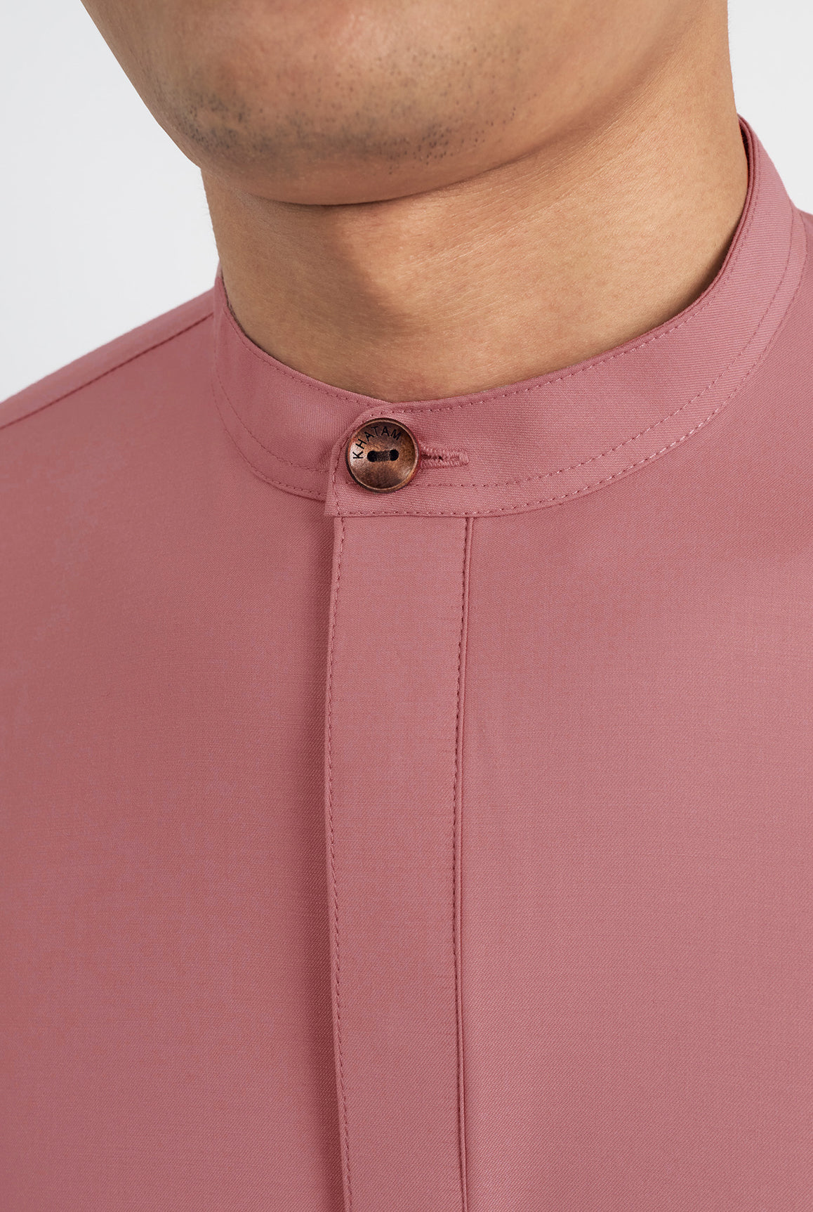 Patawali Collared Top  - Smokey Pink