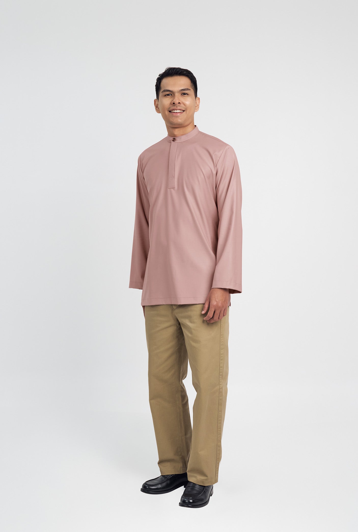 Patawali Collared Top  - Smokey Pink