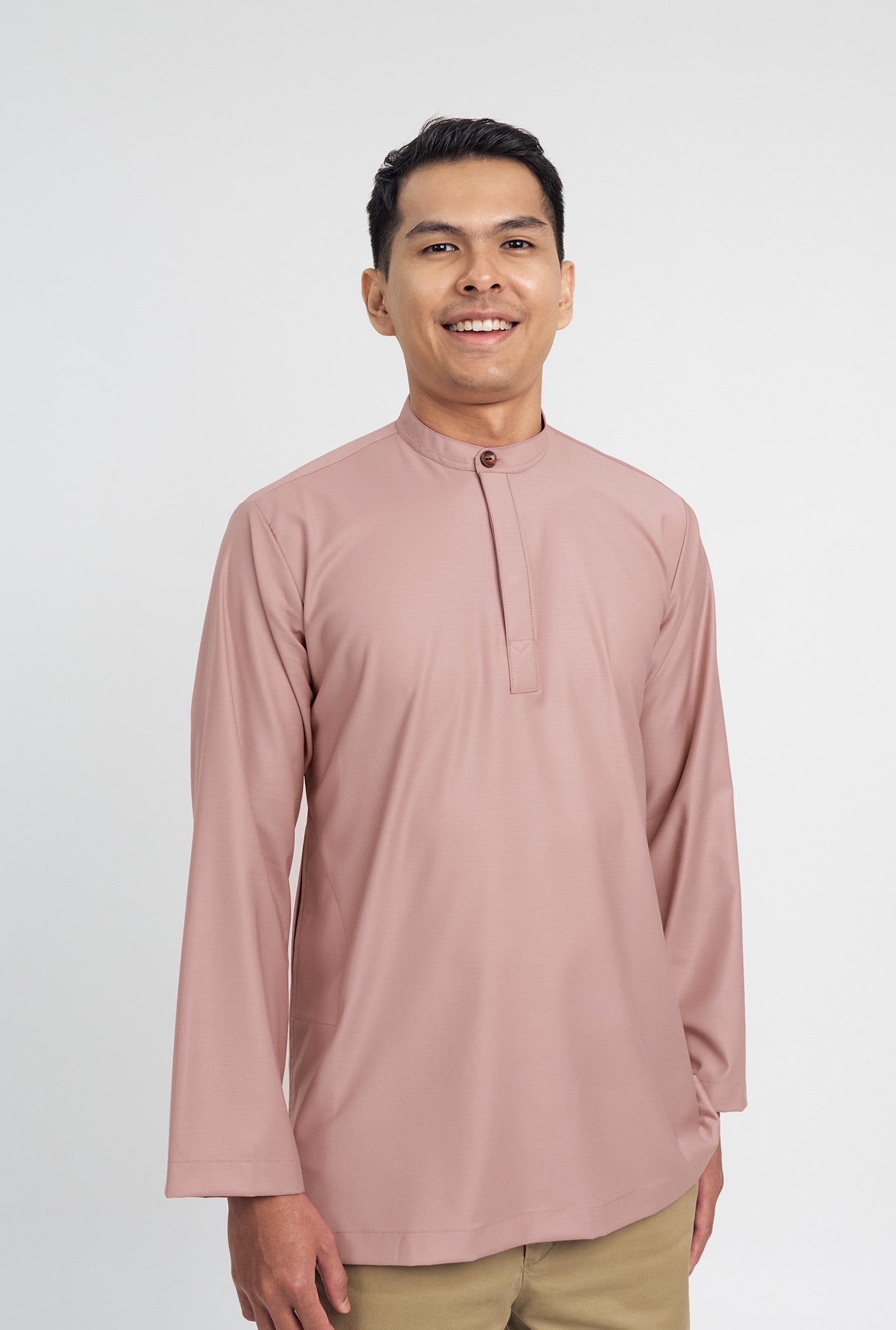 Patawali Collared Top  - Smokey Pink