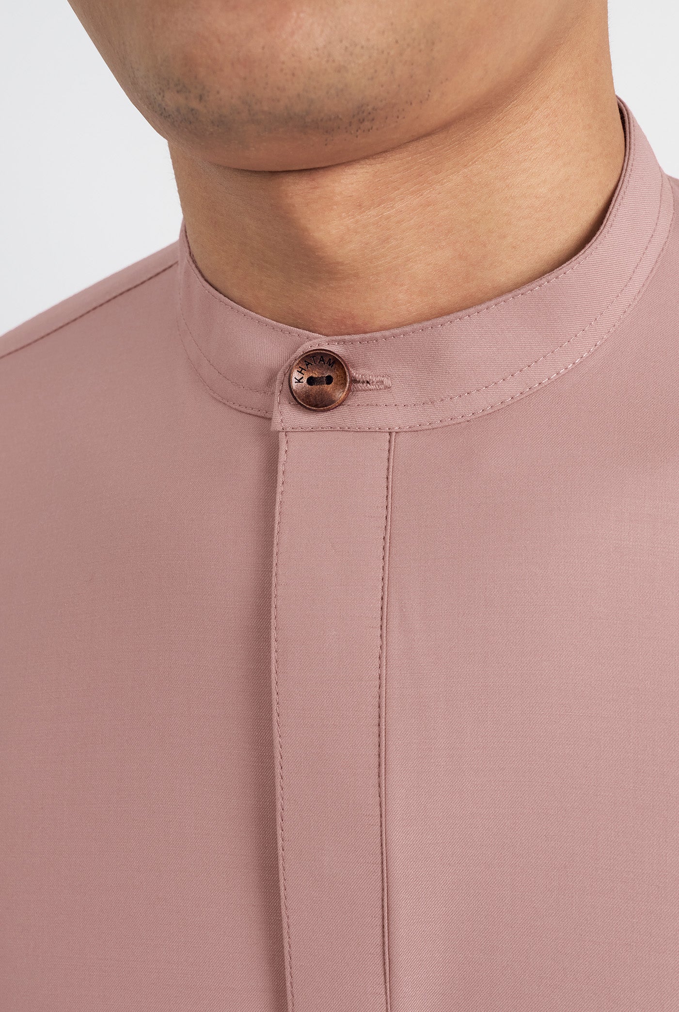 Patawali Collared Top  - Smokey Pink